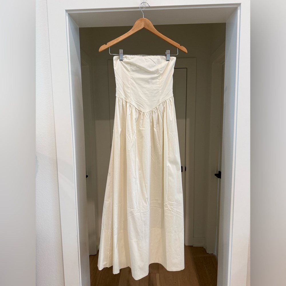 WeWoreWhat Strapless White Midi Dress - Picture 7 of 11